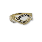 10K Bague Infini Versace Style Pour Femme WGR-171 - OR QUEBEC 