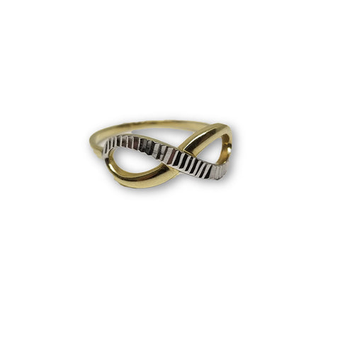 10K Bague Infini Femme Or et Zircon WGR-176 - OR QUEBEC 