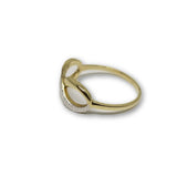 10K Bague Infini Femme Or et Zircon WGR-176 - OR QUEBEC 