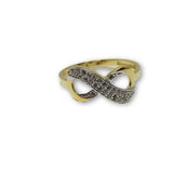 10K Or Jaune Bague Infini  Pour Femme WGR-194 - OR QUEBEC 