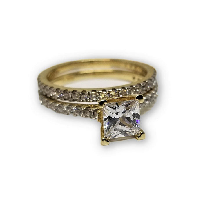 Bague mariage alliance en or 10k pour femme WGR 222