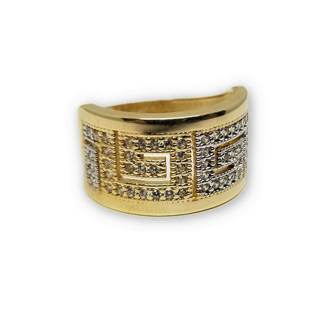 bague versace 2 tons en or 10k WGR-226