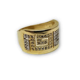 bague versace 2 tons en or 10k WGR-226 - OR QUEBEC 
