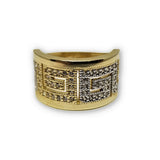 bague versace 2 tons en or 10k WGR-226 - OR QUEBEC 