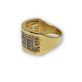 bague versace 2 tons en or 10k WGR-226 - OR QUEBEC 