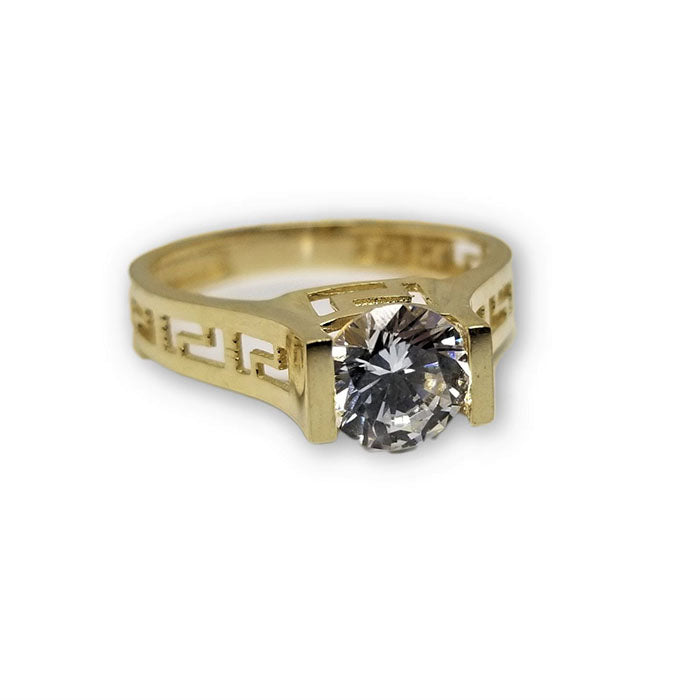 Bague Versace solitaire en or 10k WGR-227 - OR QUEBEC 