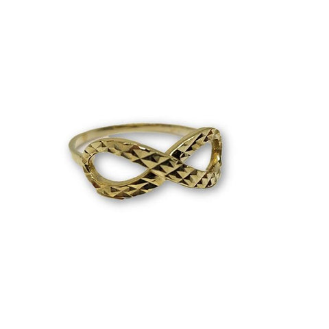 10K Or Jaune Bague Infini Pour Femme WGR-181 - OR QUEBEC 