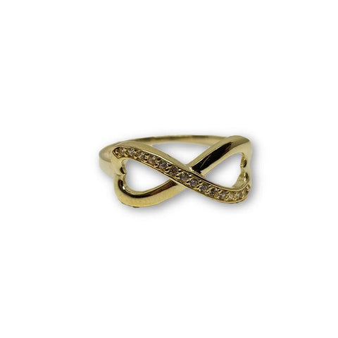 10K Or Jaune Bague Infini Pour Femme WGR-185 - OR QUEBEC 