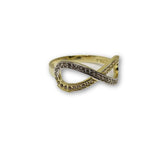 10K Or Jaune Bague Infini Pour Femme WGR-198 - OR QUEBEC 