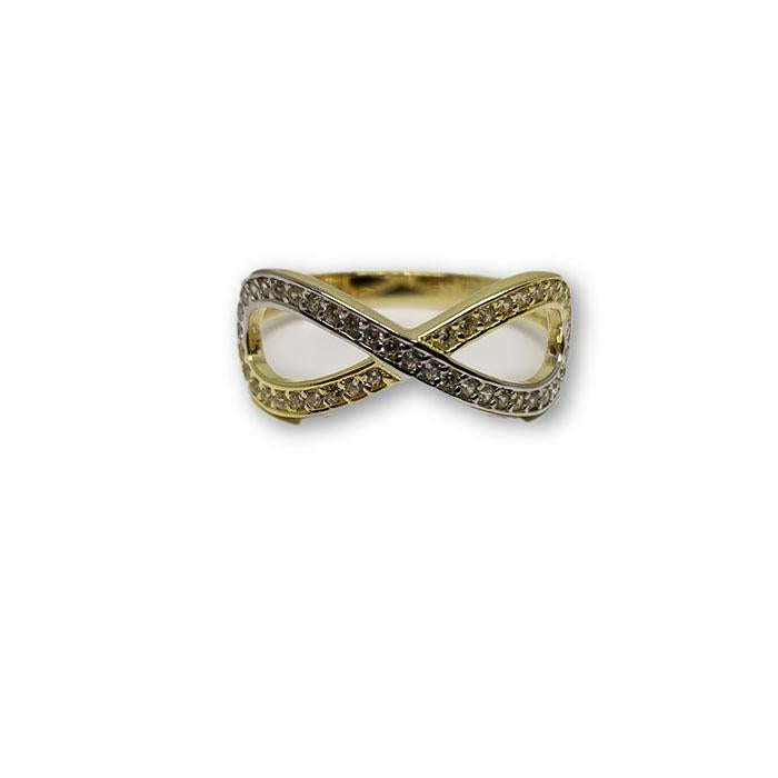 10K Or Jaune Bague Infini Pour Femme WGR-198 - OR QUEBEC 