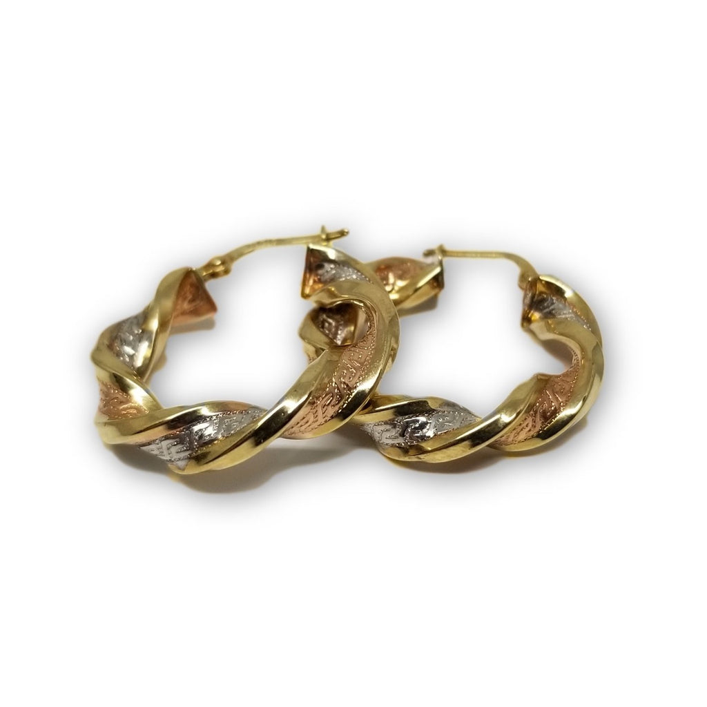 Versace 3 tons rond twister en or 10K Special GE-338