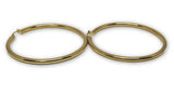 Boucle d'oreille grand rond en or 10K GE-341 - OR QUEBEC 