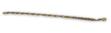 Bracelet balle 3 couleur jaune rose blanc 10K Coupe Diamond Cut WBG-322 - OR QUEBEC 