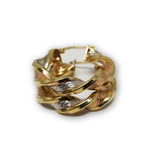 Versace 3 tons rond twister en or 10K Special GE-338