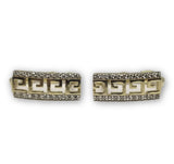 Boucle d'oreille Versace style rectangulaire en or 10K GE-346 - OR QUEBEC 