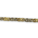 Bracelet infini 2 tons en or 10K coupe diamond cut WBG-311 - OR QUEBEC 