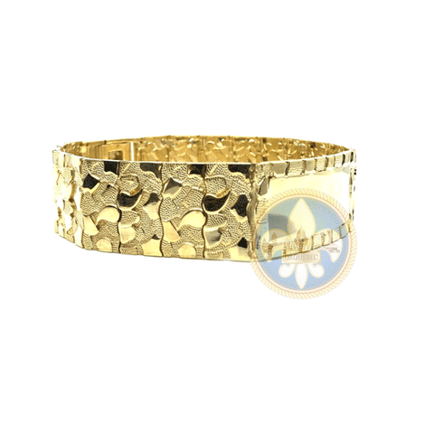 10K 20MM Bracelet Nugget ID MB-025 - OR QUEBEC