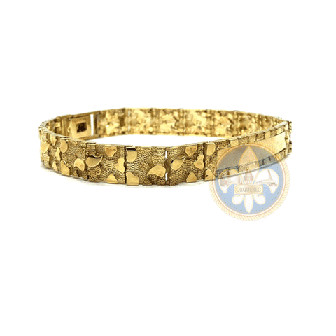 10K 9MM Bracelet Nugget ID MB-020 - OR QUEBEC