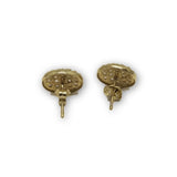 Studs rond en or 10K Cristalliser GE-355 - OR QUEBEC 