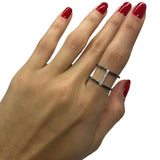 * Skylar * Bague de fiancailles en or blanc 14K avec diamants 0.44CT - OR QUEBEC 