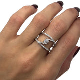 * Zoey * Bague Marriage Femme en or blanc 14K avec diamants SI 0.78CT - OR QUEBEC 