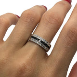 * Samantha * Bague Mariage Femme en or blanc 14K avec diamants 0.32CT - OR QUEBEC 