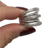 * Natalie * Bague Marriage Femme en or blanc 10K avec diamants 0.30CT - OR QUEBEC 