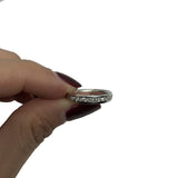 * NATALIE * Bague de fiançailles en or 14K blanc Avec SI Diamants 0.34CT - OR QUEBEC 