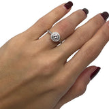 Engagement Ring White gold Diamonds , Bague Fiancailles Or Blanc