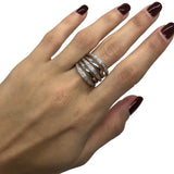 * Natalie * Bague Marriage Femme en or blanc 10K avec diamants 0.30CT - OR QUEBEC 