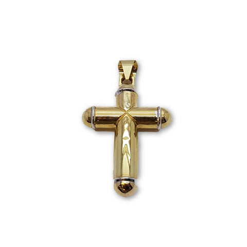 Pendentif Homme 10K en or Jaune Croix MPG-247 - OR QUEBEC 